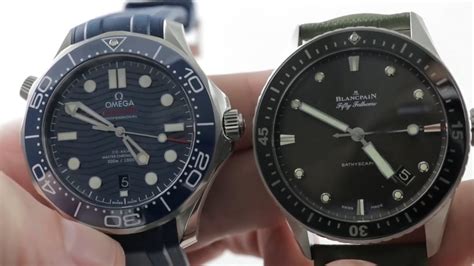 Omega Seamaster Diver 300m vs Blancpain Fifty Fathoms .